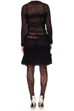 Rodarte Black Loose Hand Knit Dress Best