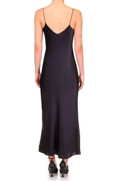 Rodarte Black Silk Satin Bias Slip Dress Shop