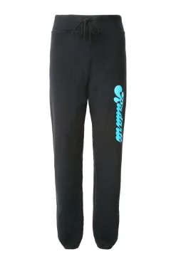 Rodarte Bubble Font Logo Black Sweatpant Flash Sale