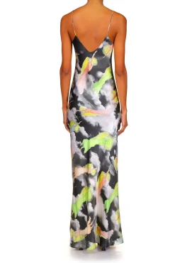 Rodarte Cloud And Fairy Printed Silk Satin Bias Slip Dress Cheap