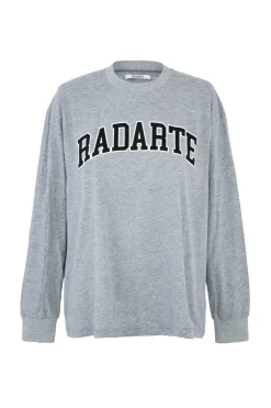 Rodarte Long Sleeve Radarte Collegiate Logo Oversize Shirt Best