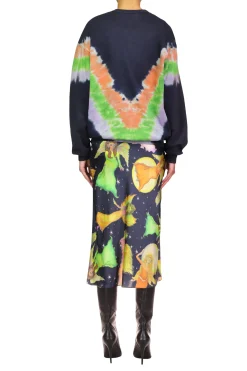 Rodarte Tie Dye Mushroom Print Radarte Sweatshirt Hot