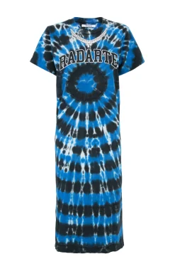 Rodarte Tie Dye Radarte T-Shirt Dress With Rhinestone Detail New
